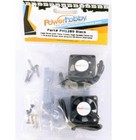 Powerhobby Aluminum Heat Sink W Dual Cooling Fan Black   Tekin 1 8 Motor