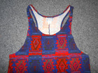 International Male Vtg Early 90 s Mens Large Aztec Print Unitard Romper       