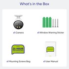 Sannce 1080p Full Color Night Vision Outdoor 2mp Security Camera Led Warm Light