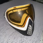 Dye I4 Invision Paintball Mask Goggles W  Hd Thermal Yellow Lens - Black   White