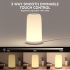 Touch Bedside Table Lamp   sleek Design   Rgb Mode  3 Way Dimmable Small Lamp   