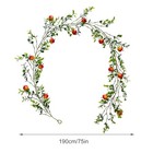  Artificial Fruit Vines 6ft Hanging Spring Summer Apples Garland Fake Red Apple