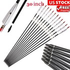 30  32  Turkey Feathers Carbon Arrows Spine500 For Compound Recurve Bow Hunting