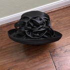 Flower Ribbon Bucket Kentucky Derby Wedding Hat Church Wide Brim Dressy Cocktail
