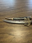 Vintage Letter Opener Damascene Toledo Rapier Sword  10  Spain Desk Accessory