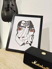 Hand Drawn  not A Print  Itachi Uchiha Framed Pen   Ink Art Drawing  Naruto Art