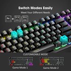 Pictek Pc244a Mechanical Gaming Keyboard Blue Switch Rgb Backlit 87 Key Wiredusb