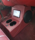Chevrolet Chevy C10 Truck Custom Center Console 2 Cup Holders Radio   Speaker