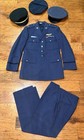 Vtg Us Air Force Named   Decorated Dress Uniform Pants Hats Complete Set