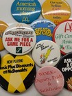 Vintage 1980s Promo Mcdonald   s Restaurant Employee Metal Pins  Button Lot Of 11
