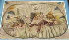 Antique Needle Point Lobster Still Life Wood Frame  8 1 2  X 7 