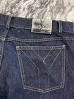 Vintage Yves Saint Laurent Baggy Jeans Ysl Big Logo Men Size 36  32 Blue 