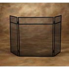 Home Impressions 3-panel Black Mesh Decorative Fireplace Screen Fs-1011 Home