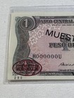 1988 Dominican Republic 1 Peso Specimen P  126s3
