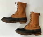 Vintage Ll Bean Maine Hunting Shoe Leather Duck Boots Made In Usa Size 9 W
