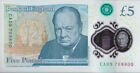 Uk Bank Of England 5 Pounds 2016 P-394 Unc Elisabeth Ii Polymer