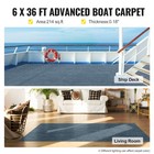 Uimoso Marine Carpet 6 X 36 Ft Gray Marine Grade Boat Carpet Patio Porch Deck