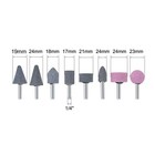 Abrasive Stone Points Set Grinding Wheel With 1 8-inch And 1 4-inch Shank 16 Pcs