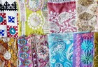 Very Rare Lot Antique Vintage Sari Lace Edging Ribbon 25 Pcs Embroidered Ds65