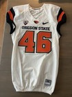 Game Worn Nike Oregon State Beavers Football Jersey White  46 Osu 2015 Season