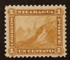 Travelstamps  Nicaragua Stamps Scott  3 - 1c Liberty Cap On Mountain Mint Mogh