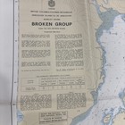 British Columbia Vancouver Island Barkley Sound Broken Group Canada Map Vtg 1994
