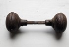 Antique Hardware Metal Doorknob  screws Together In Middle  Reclaimed Vintage     
