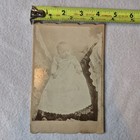 Antique Victorian Baby Cabinet Card - Lace Christening Gown C1890s