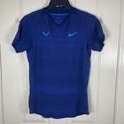 Nike Court Dri-fit Adv Rafael Nadal Blue Tennis Shirt Fd5409-492 Mens Small