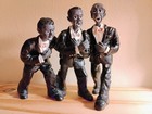 Trio Of Jazz Singers 6  X 5 5  Vintage Figurine