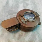 Solid Brass Antique British Military Prismatic Pocket Compass Marine Solid Gift