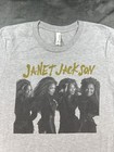 Rare Med Janet Jackson Concert Tour Shirt 2 Sided 2017 State Of The World Gray 