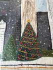 West Elm Ice Skating Pillow Cover 20 sq  Winter Christmas New