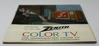 1966 Zenith Color Tv Brochure Vintage Multi-panel Fold-out Poster Layout