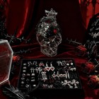  Mystery Jewelry Jar Gothic Witchy Black Jewelry Gift Set Mixed Rings Necklaces