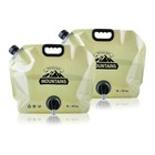 Collapsible 2 1 Gallon Water Jug With Spigot - Bpa Free Portable Outdoor Storage