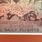 1910 Los Angeles First In America Aviation Meet Poster Reprint  matted 