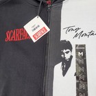 Reason Scarface Tony Montana Graphic Zip Up Hoodie Black White Men s Med New