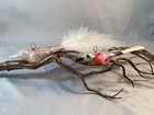 Vintage Mercury Glass Set Of Two Separate Hanging Birds
