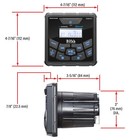 Boss Audio Systems Mgr450b Marine Gauge Receiver - Bluetooth  No Cd  Usb  Am fm