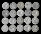 Franklin Half Dollar Roll  20 Coins   90  Silver  1949-63  Lot D34