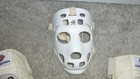 Vintage Hockey Equip Lot Set Mask Gloves Elbow Pads Shin Guards