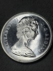 1965 Canada Silver Dollar Elizabeth Ii Voyageur Canoe Coin Bu uncirculated