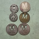 Lot Of 6  Washington Dc Capitol One Local Fare Transit Token Lot
