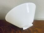 Vintage White Cased Glass Bell Shaped Lamp Shade