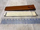 Vintage K e Keuffel   Esser Deci-lon 10 Slide Rule With Leather Case