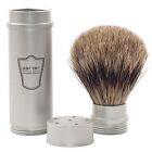Full Size 100  Pure Badger Travel Shaving Brush From Parker Safety Razor