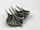 Vintage Eivind Hillestad Norway Pewter Viking Ship Pin Brooch