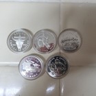 5  500 Canadian Silver Dollars  3 Proof And 2 Uncirculated  1979-1983