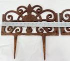 Pair Antique Architectural Garden Border Edging Heavy Duty 14 X 9 In Above Grnd